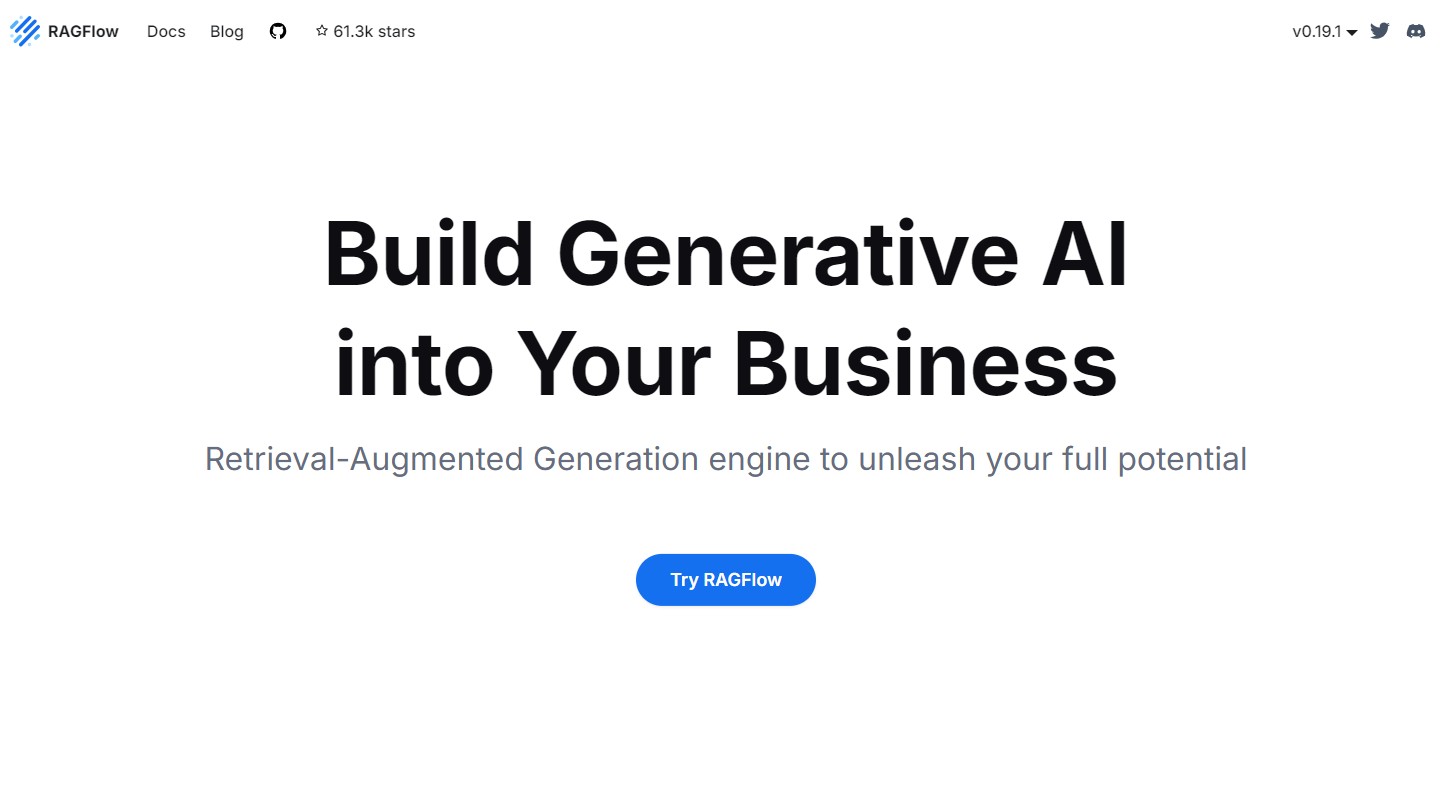 RAGFlow 是由 深度求索(DeepSeek) 开发的一款基于 检索增强生成(RAG, Retrieval-Augmented Generation) 技术的智能文档处理工具。它专注于帮助企业或个人高效地从海量文档中提取信息,并通过大模型生成精准的答案或摘要,提升知识管理和自动化处理的效率。